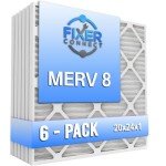 Pleated Air Filter for HVAC AC Furnace - 6 Pack