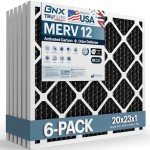 BNX TruFilter MERV 12 Odor Defense Air Filters 6-Pack