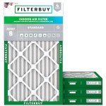 12x25x2 MERV 8 Pleated Air Filters (4-Pack)