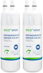 Ecoviva Refrigerator Water Filter - 2 Pack