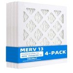 18x24x1 Pleated Air Filters - 4 Pack