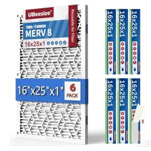 UBeesize MERV 8 16x25x1 Air Filter Pack