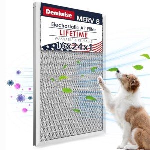 Demiwise MERV 8 Electrostatic Reusable Air Filter