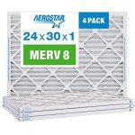 Aerostar 24x30x1 MERV 8 Pleated Air Filters