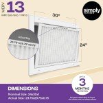 24x30x1 MERV 13 Air Filters, 6-Pack
