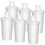 Water Filter Replacement for Brita Pitchers - 6 Pack