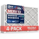 BNX TruFilter 16x24x1 MERV 13 Air Filters (4-Pack)