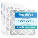 6-Pack MERV 11 Pleated Air Filters - 12x12x1