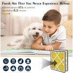 Virego 20x24x3 MERV 13 Air Filter - 2 Pack