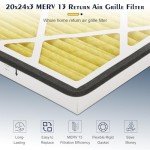 Virego 20x24x3 MERV 13 Air Filter - 2 Pack