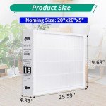 MERV 16 Replacement Filter 20x26x5, 2 Pack