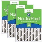 Nordic Pure MERV 13 Pleated Air Filters 3 Pack
