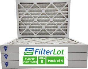 18x18x2 MERV 8 Pleated Air Filters (4-Pack)