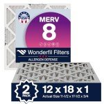 MERV 8 Pleated Air Filters - 2 Pack