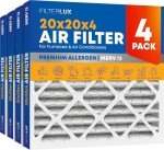 Premium MERV 13 Pleated Air Filters (4-Pack)