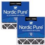 Nordic Pure 20x20x5 MERV 12 Carbon Furnace Filters