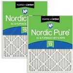 Nordic Pure MERV 13 Plus Carbon Air Filters, 2 Pack