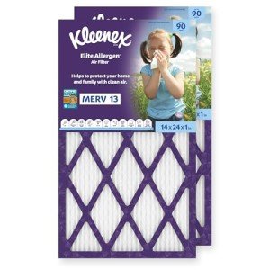 Kleenex Elite Allergen Air Filter 14x24x1 (2-Pack)