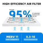 18x24x1 Pleated Furnace Air Filters - 6 Pack