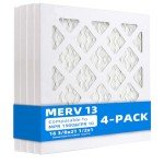 4 Pack 16x21 Furnace Air Filters - MERV 13