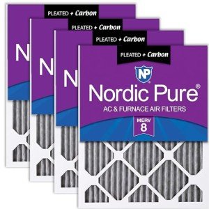 Nordic Pure 20x25x1 MERV 8 Air Filters 4 Pack