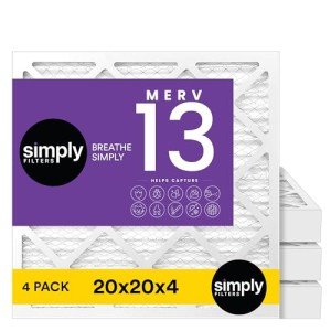 20x20x4 MERV 13 Air Filter 4-Pack