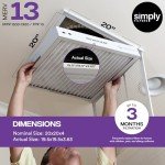 20x20x4 MERV 13 Air Filter 4-Pack