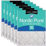 Nordic Pure Pleated Air Filters MERV 14, 6 Pack