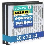 20x20x3 MERV 13 Air Filter Replacement - 2 Pack