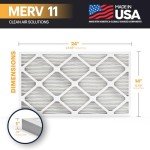 BNX TruFilter 14x24x1 MERV 11 Air Filter 6-Pack