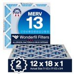 MERV 13 Air Filter 12x18x1 (2-Pack)