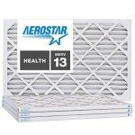 Aerostar 14x20x1 MERV 13 Pleated Air Filters 4-Pack