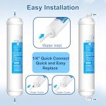 Refrigerator Inline Water Filter Kit with Fittings