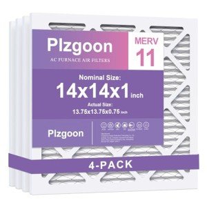 14x14x1 MERV 11 Air Filters (4 Pack)