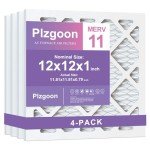 Plzgoon 12x12 Air Filters MERV 11 (4 Pack)