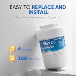 PUREPLUS Refrigerator Water Filter Replacement - 4 Pack