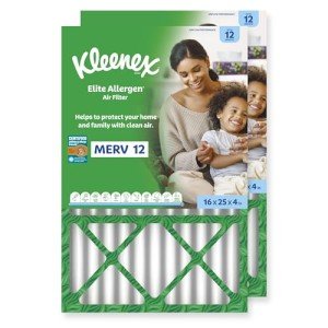 Kleenex Elite Allergen Air Filter 16x25x4 (2-Pack)