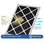 Nordic Pure 16x25x1 Carbon Pleated Air Filters 2-Pack