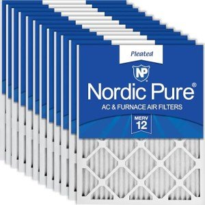 Nordic Pure MERV 12 Pleated Air Filters 12-Pack