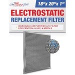 Electrostatic Air Filter, MERV 8, Washable, 18x20x1