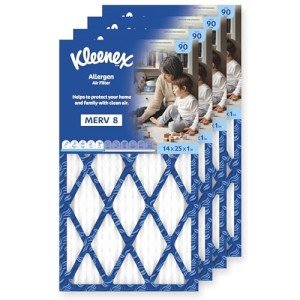Kleenex 14x25x1 Allergen Air Filters - 4 Pack