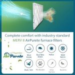 AirPurete 16x25x1 MERV 8 Furnace Filters - 4 Pack