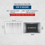 30x20 Duct Grille with Removable Door Filter