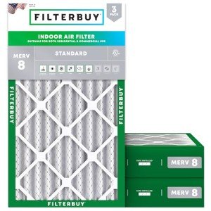 12x20x4 MERV 8 Air Filters - 3-Pack