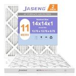 JASENG 14x14x1 Furnace Air Filters - 2 Pack