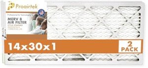 Pack of 2 Proairtek 14x30x1 Air Filters, MERV 8