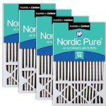 Nordic Pure 16x25x5 MERV 14 Air Filters 4 Pack