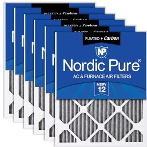 Nordic Pure MERV 12 Furnace Air Filters 6 Pack