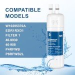 Water Filter Replacement for W10295370A (2 Pack)
