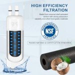 Water Filter Replacement for W10295370A (2 Pack)